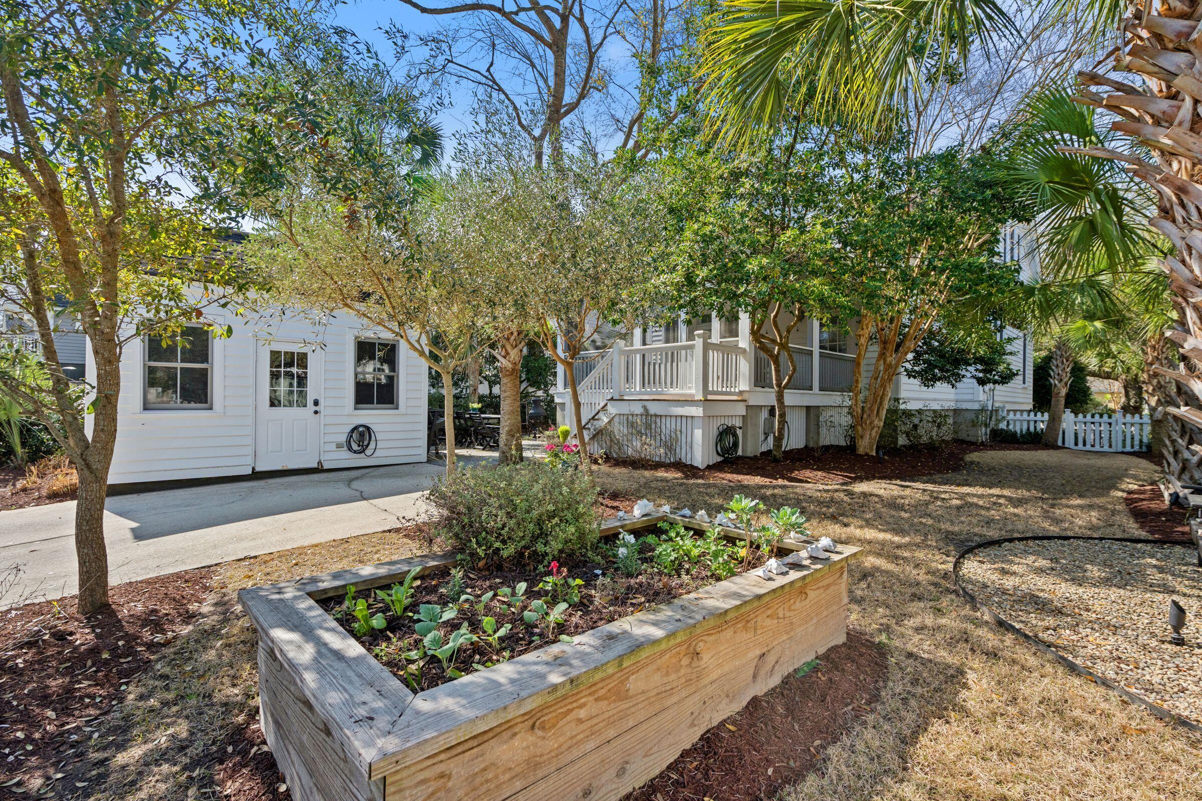 46 Eastlake Road Mount Pleasant, SC 29464 - Photo 60 of 78 Private Backyard Garden