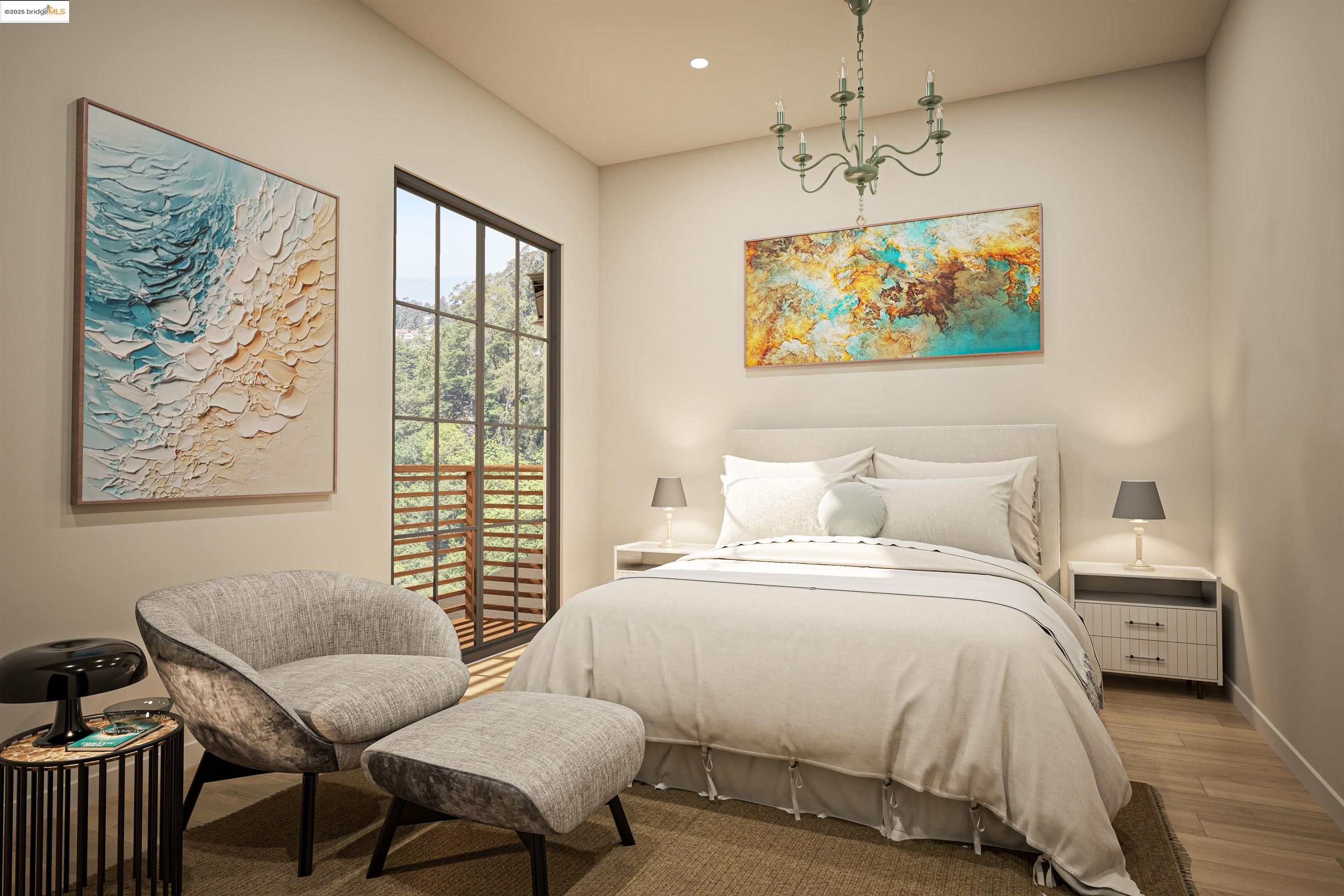 0 Girvin Drive Oakland, CA 94611 - Photo 12 of 30 a bedroom with bed and a window