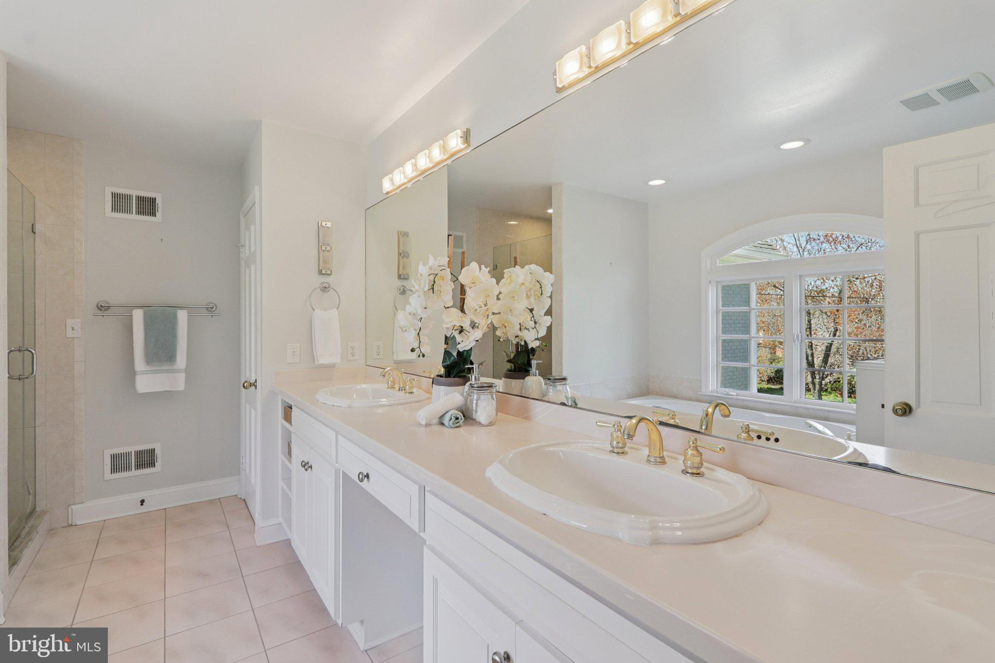 5602 Ogden Road Bethesda, MD 20816 - Photo 46 of 87 Primary bath with two sinks.