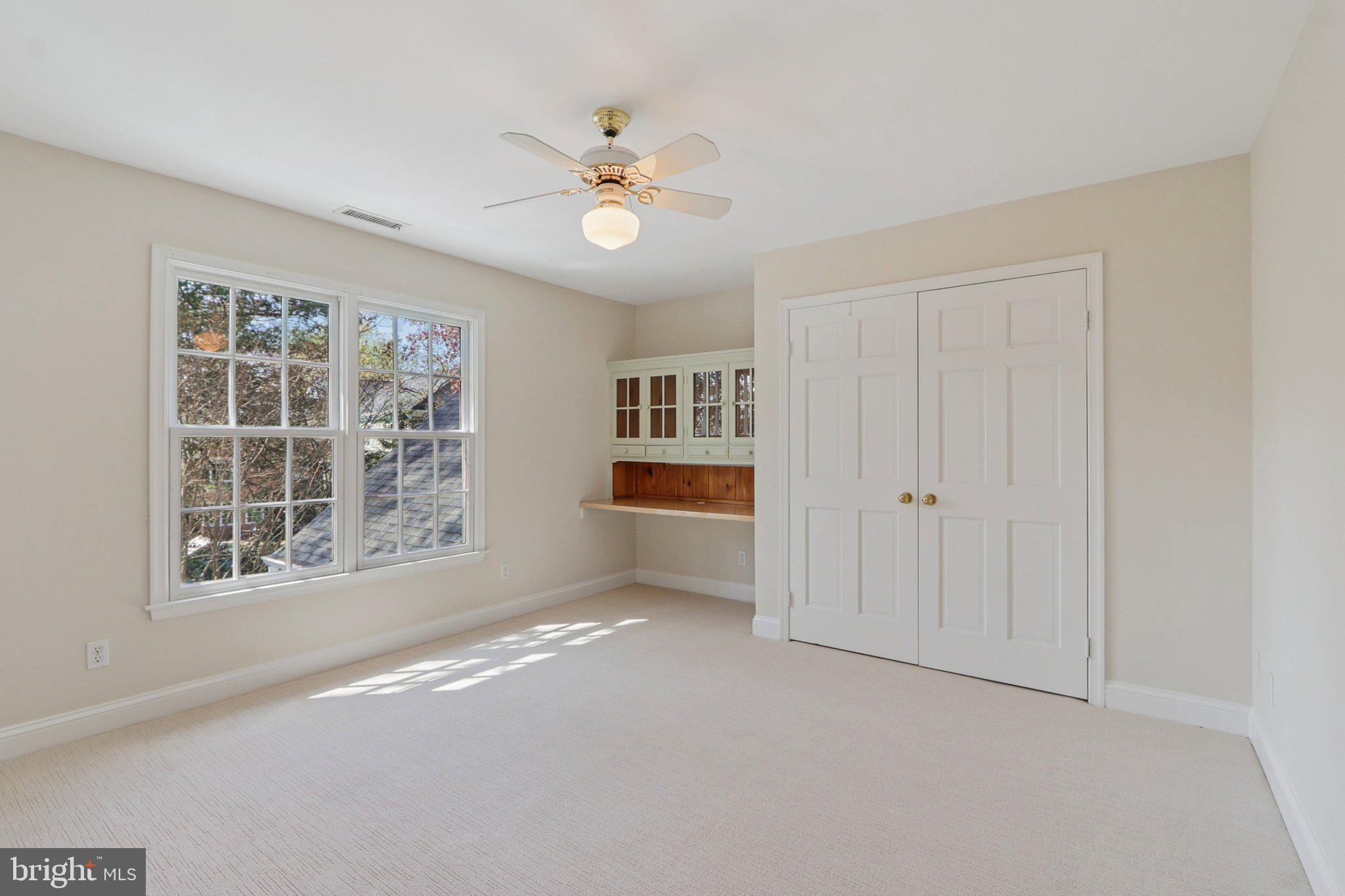 5602 Ogden Road Bethesda, MD 20816 - Photo 61 of 87 Bedroom 4 w.built in desk-brand new carpet.