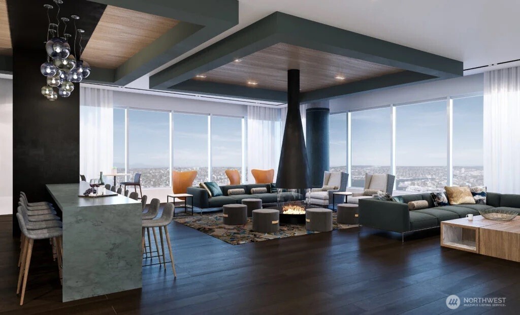 1808 Minor Avenue, Unit 3706 Seattle, WA 98101 - Photo 8 of 26 a living room with furniture and wooden floor