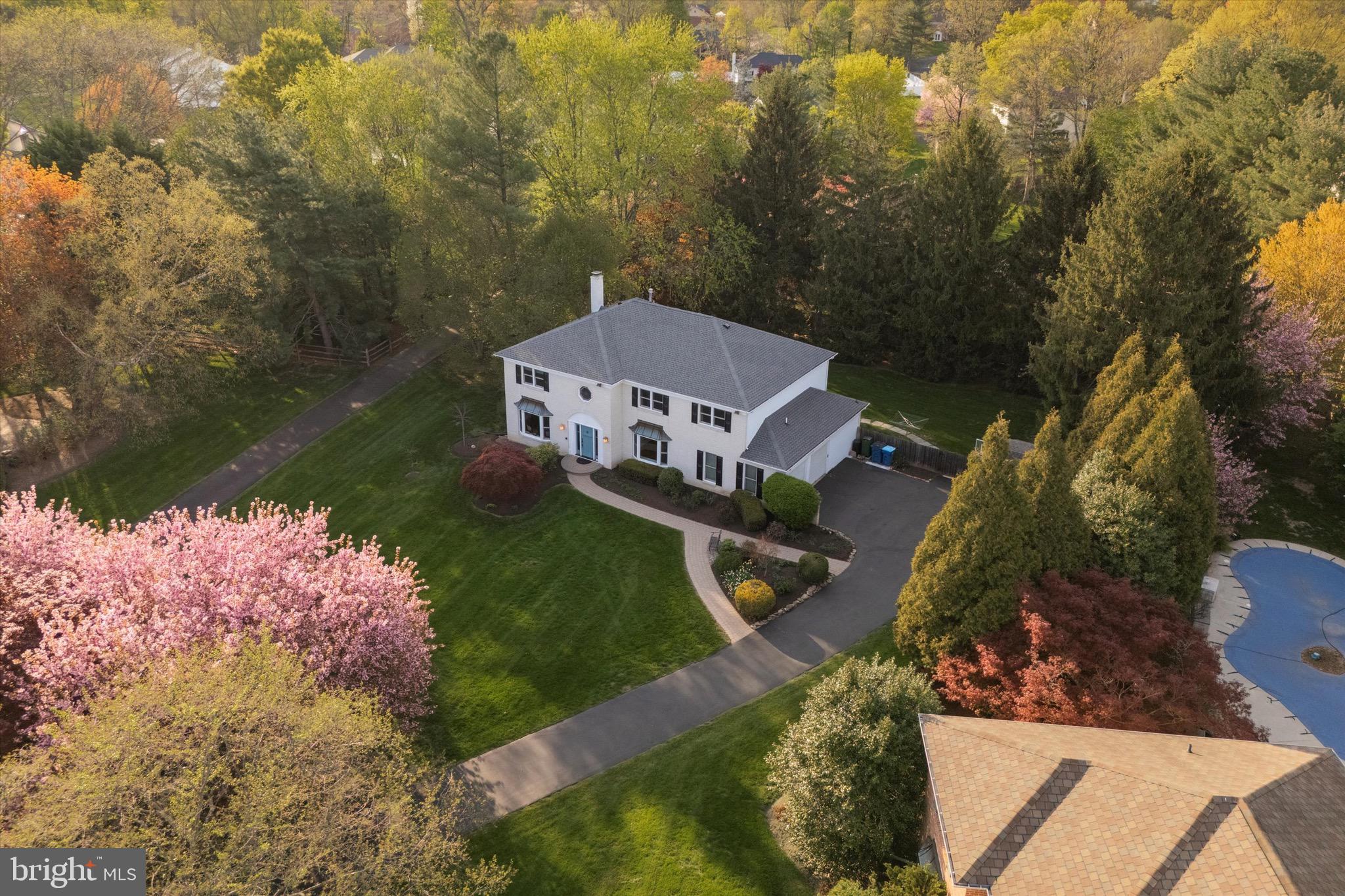 713 Buckley Road Blue Bell, PA 19422 - Photo 43 of 44 an aerial view of a house with a garden
