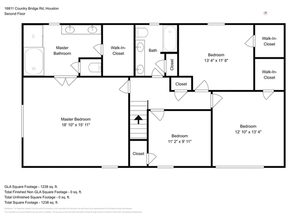 $2,450 | 16811 Country Bridge Road, Houston, TX 77095