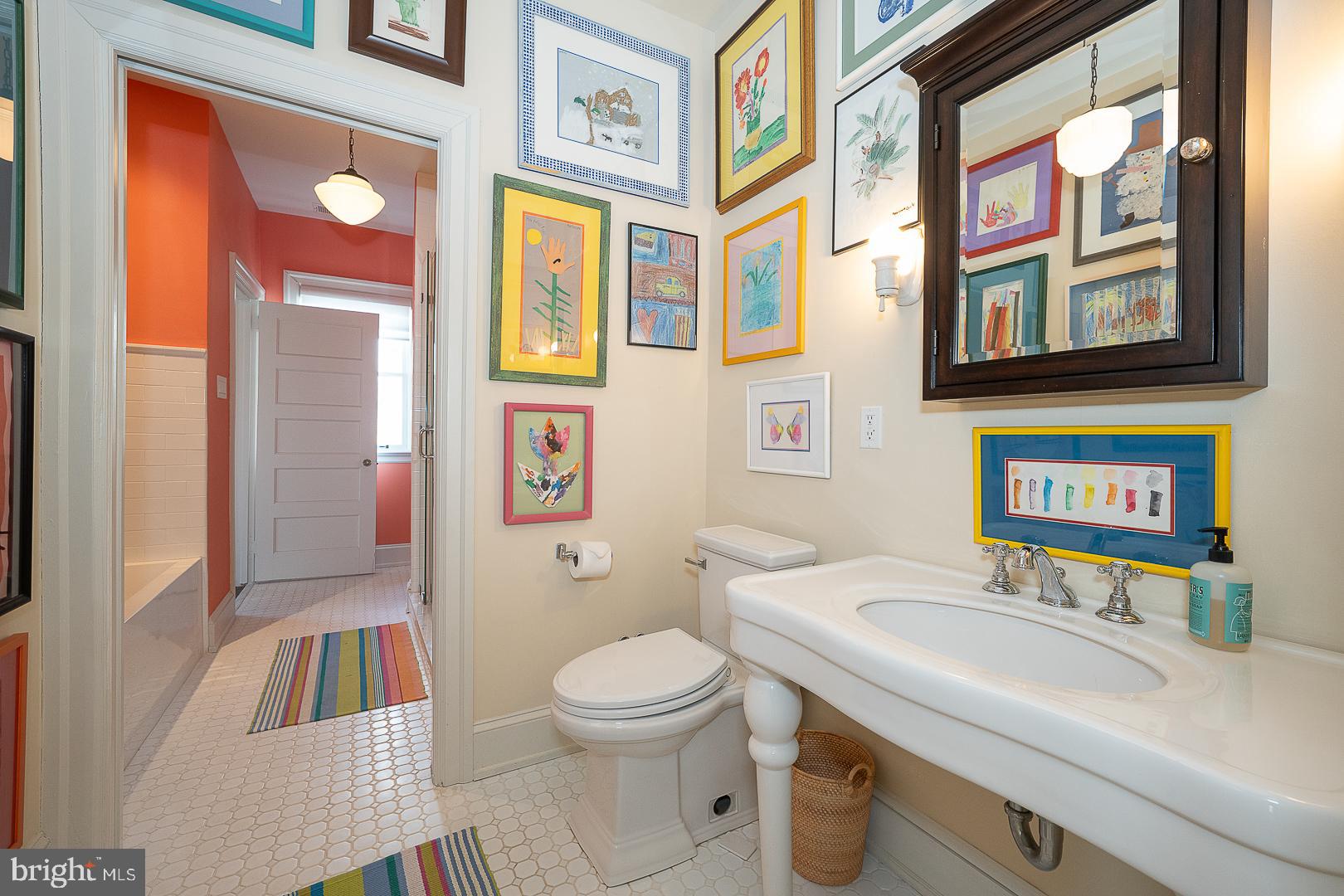 3501 Goshen Road Newtown Square, PA 19073 - Photo 51 of 79 a bathroom with a sink a toilet and shower