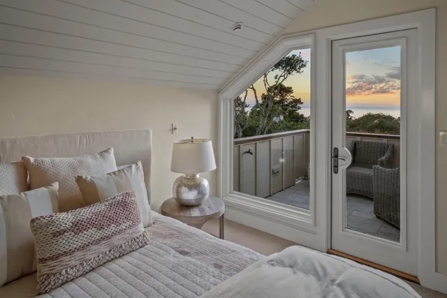 a view of a television from a window