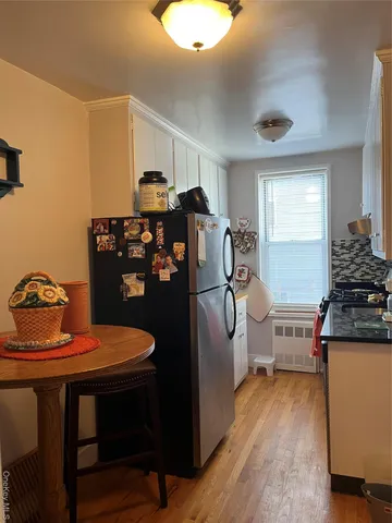 a living room with furniture and window