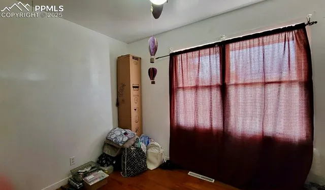 a view of wooden floor