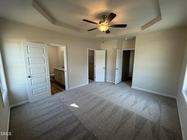 a view of a livingroom with a chandelier