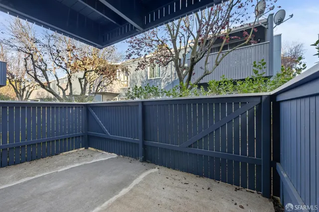 a view of wooden fence