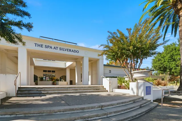 a view of a building along with street