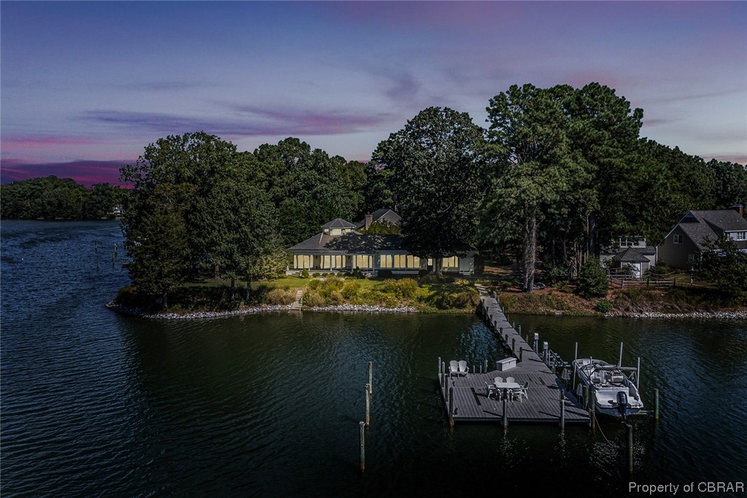 192 Bayberry Point Lane Kilmarnock, VA 22482 - Photo 12 of 49 Dock area with a water view