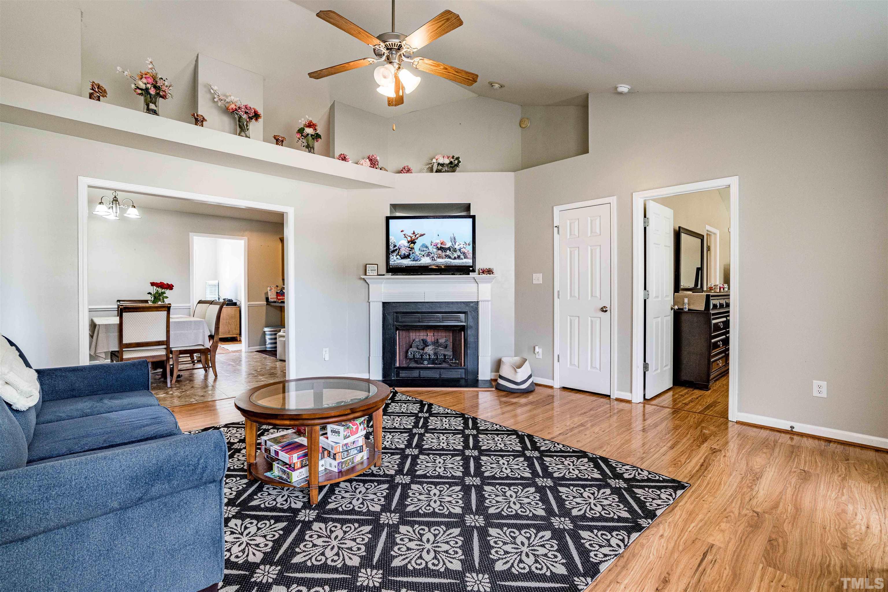 Corner fireplace!