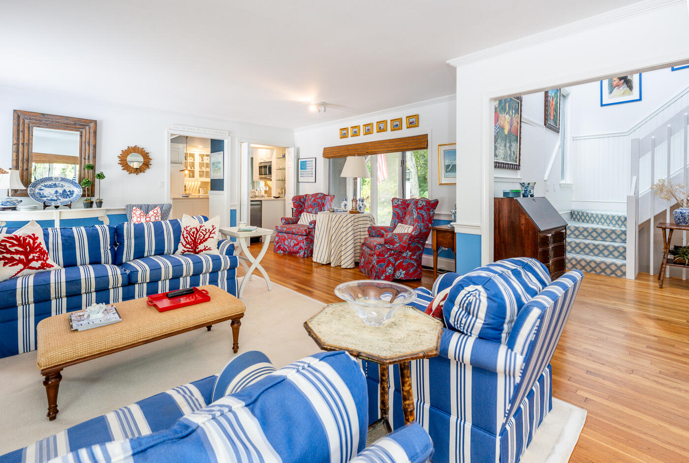 46 Sea Marsh Road Centerville, MA 02632 - Photo 11 of 69 a living room with furniture kitchen view and a large window