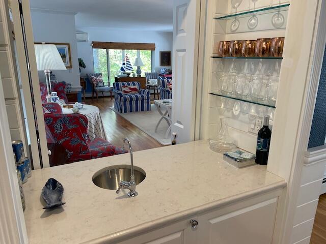 46 Sea Marsh Road Centerville, MA 02632 - Photo 27 of 69 a kitchen with a refrigerator and a view of living room