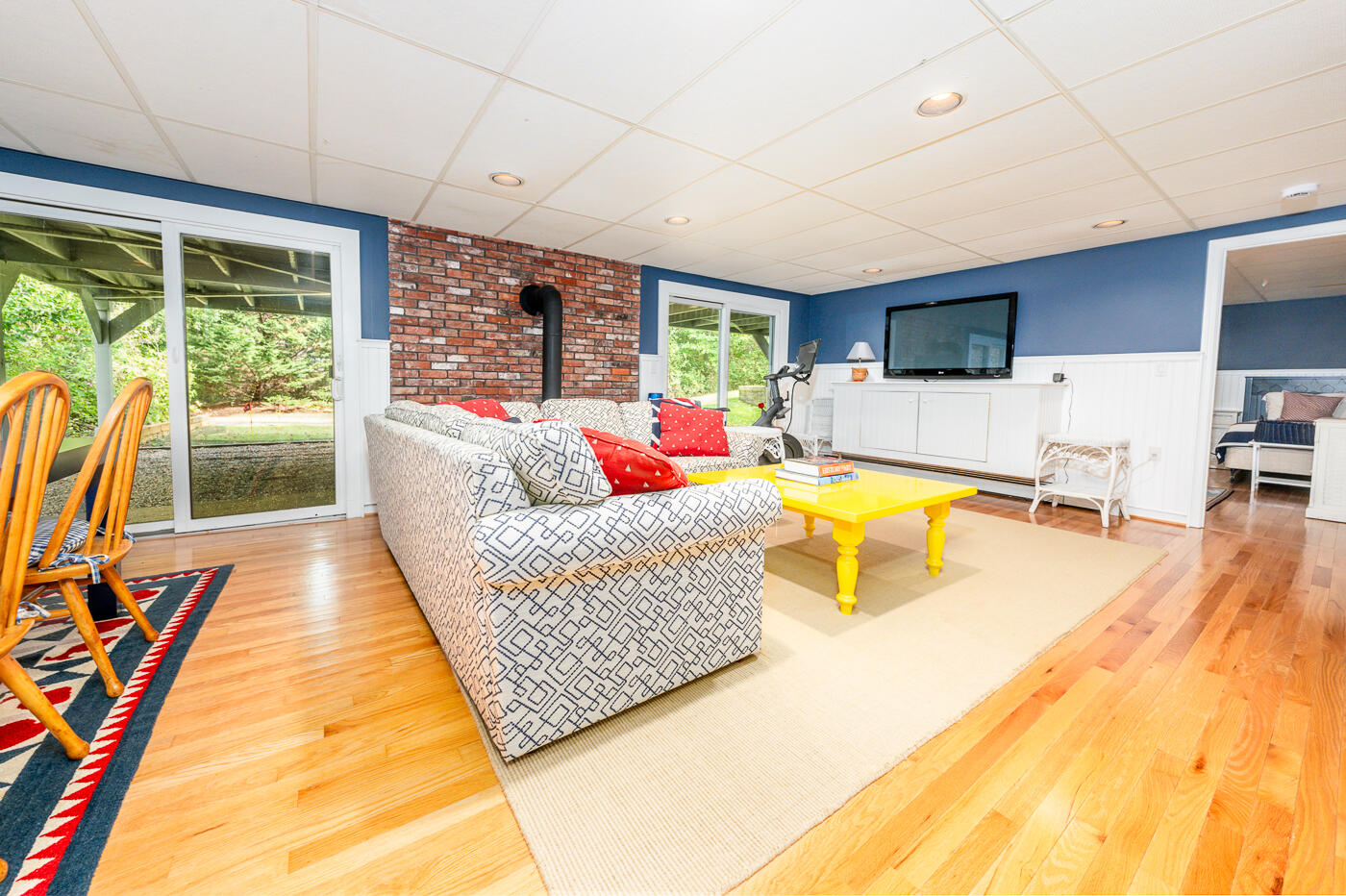 46 Sea Marsh Road Centerville, MA 02632 - Photo 44 of 69 a living room with furniture and a flat screen tv