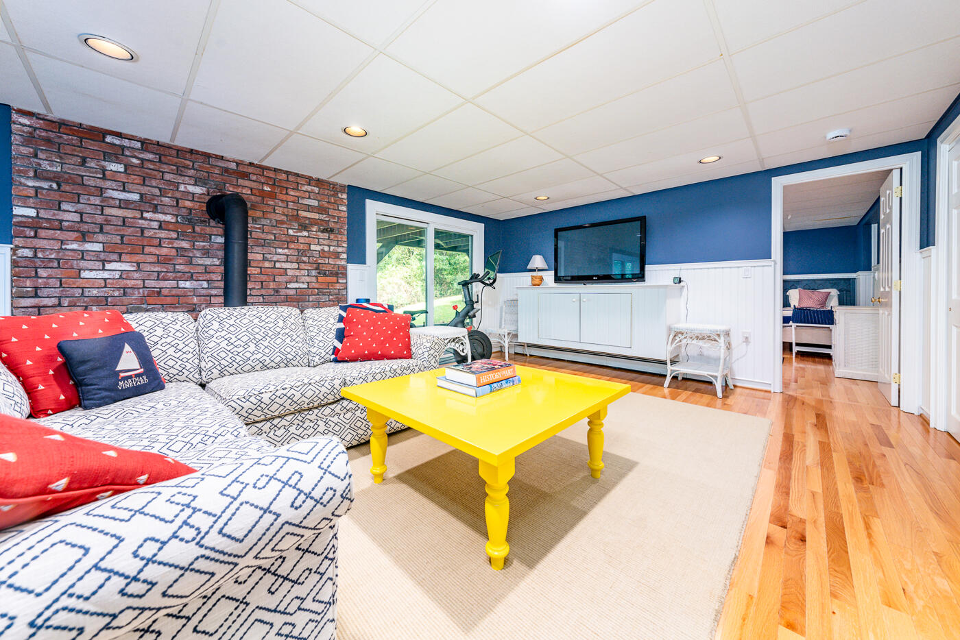 46 Sea Marsh Road Centerville, MA 02632 - Photo 45 of 69 a living room with furniture and kitchen view