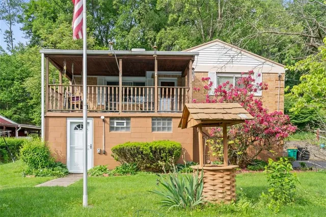 front view of a house with a porch