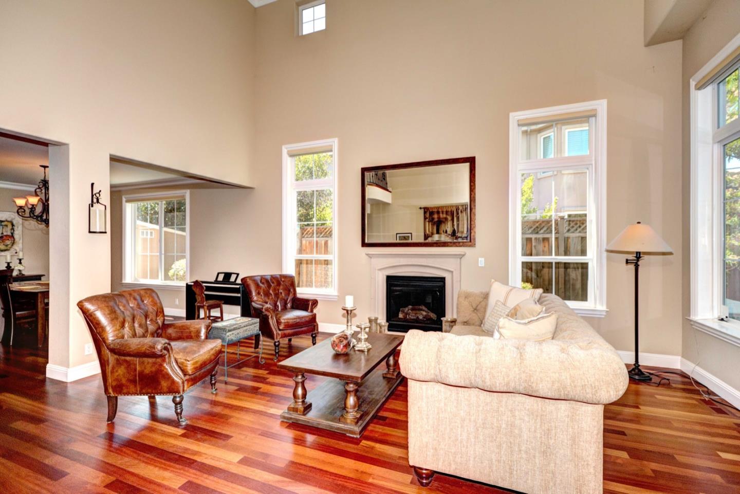 5408 Taft Drive San Jose, CA 95124 - Photo 6 of 26 a living room with furniture a fireplace and a table