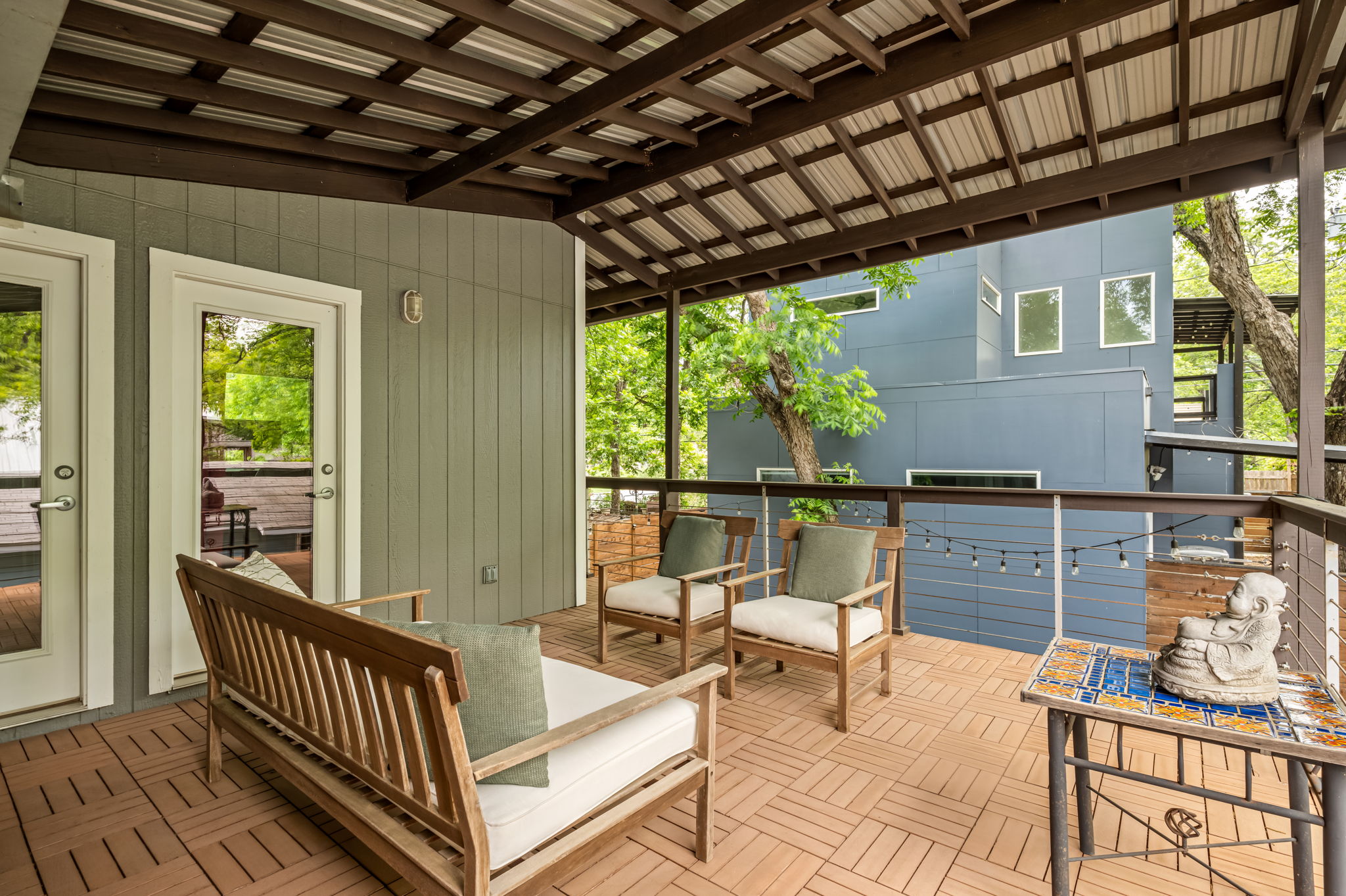 2202 Garden Street Austin, TX 78702 - Photo 24 of 37 A unit 2nd floor patio off of primary bedroom and office space