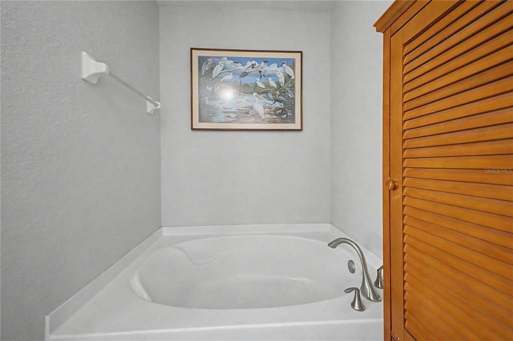 11213 Flock Avenue Weeki Wachee, FL 34613 - Photo 25 of 46 a white bath tub sitting next to a shower