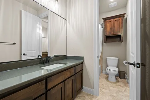 a workspace with furniture and window