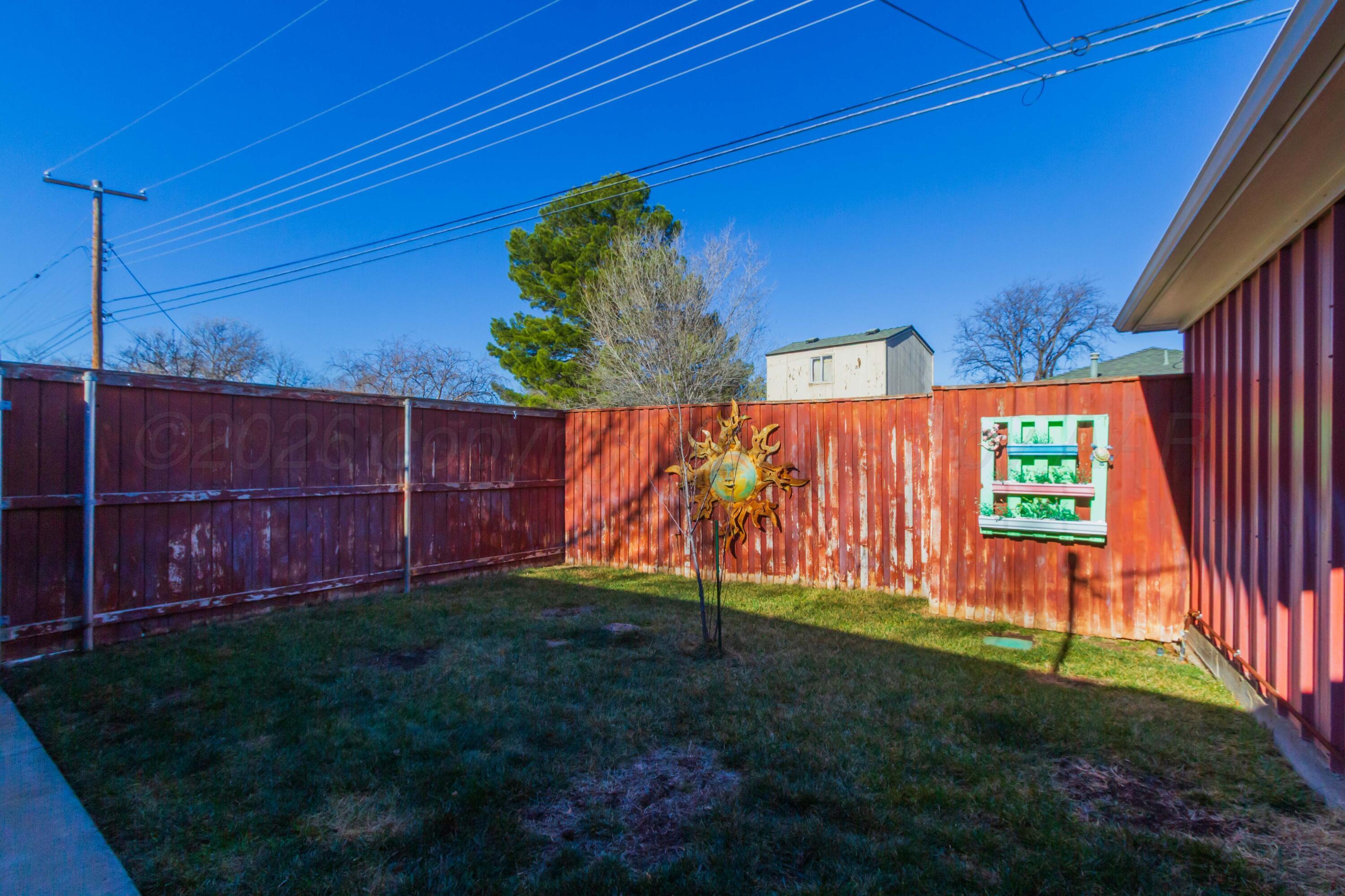 6114 Dreyfuss Road Amarillo, TX 79106 - Photo 49 of 50 BACKYARD VIEW 1