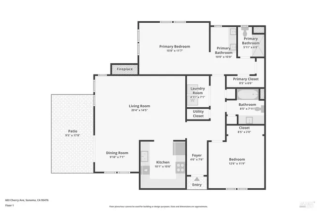 $530,000 | 603 Cherry Avenue, Sonoma, CA 95476