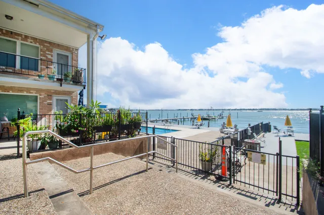 a view of a terrace with sitting area