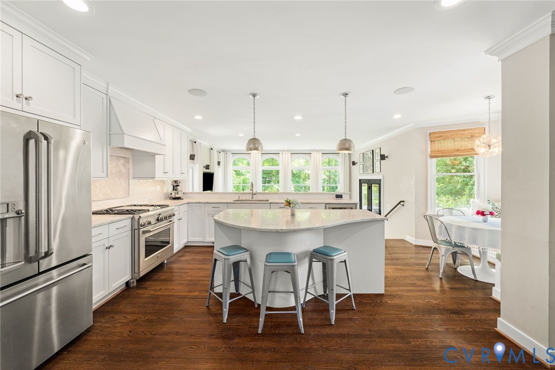 17 Bridgeway Road Richmond, VA 23226 - Photo 8 of 38 Fully renovated Kitchen with abundant white cabine