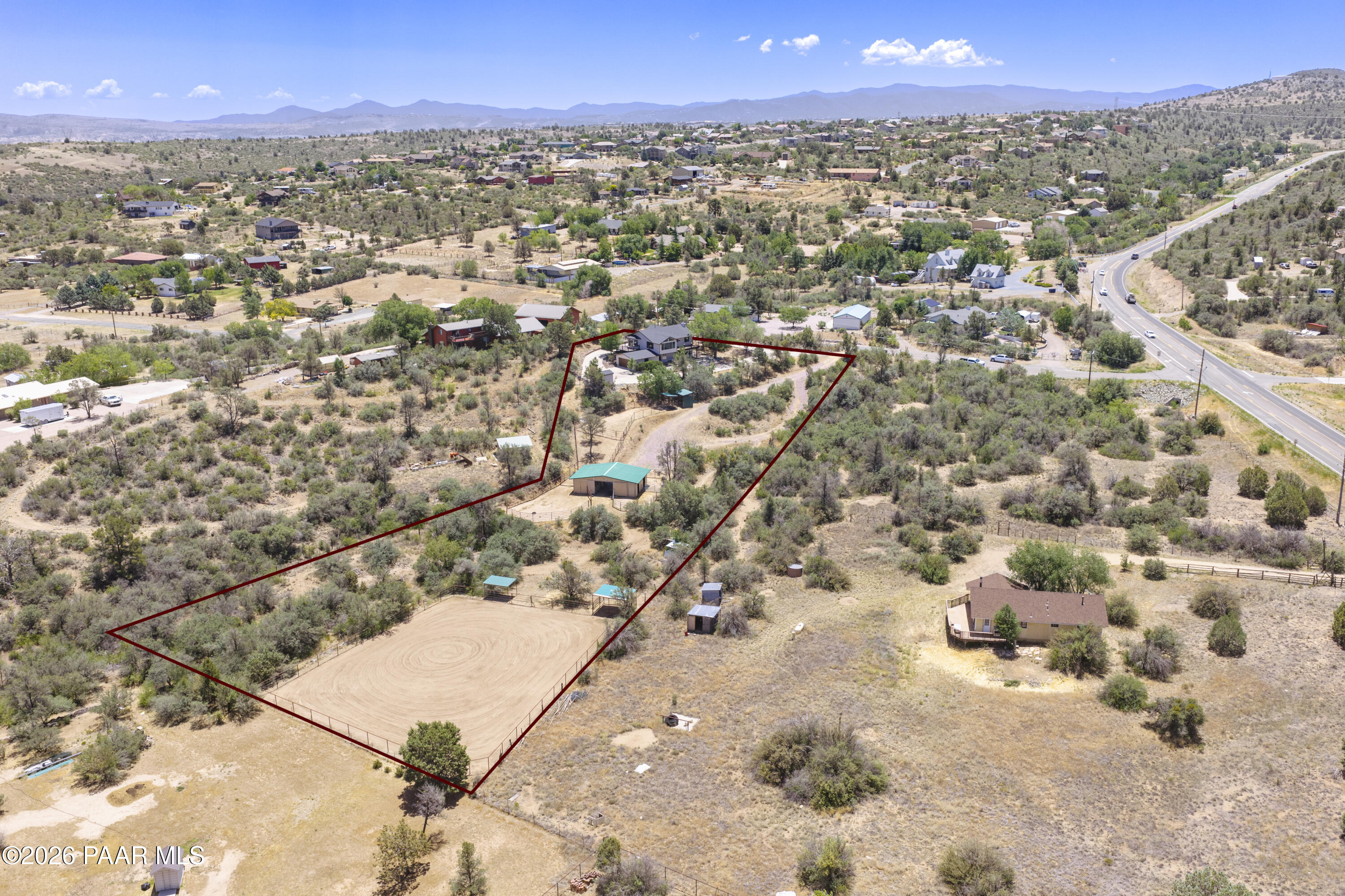 1584 West Cliff Rose Road Prescott, AZ 86305 - Photo 42 of 66 Aerial Overview