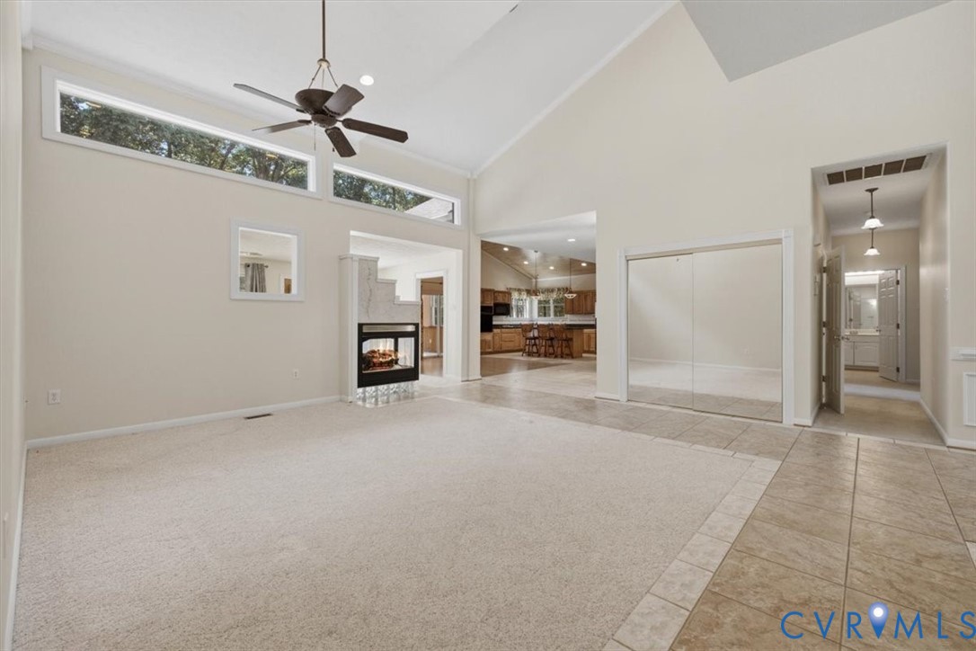 12600 Lilking Road Chester, VA 23831 - Photo 6 of 33 Spacious great room with soaring vaulted ceilings,