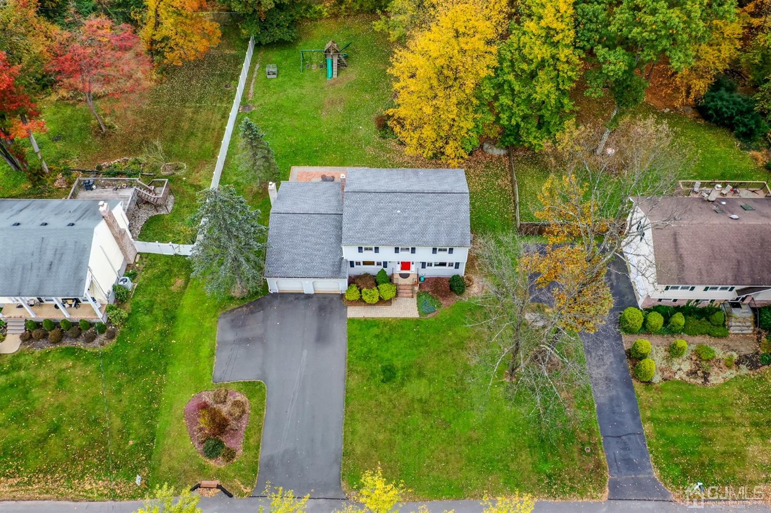 24 Clover Lane Randolph, NJ 07869 - Photo 50 of 59 an aerial view of residential house with outdoor space and trees all around