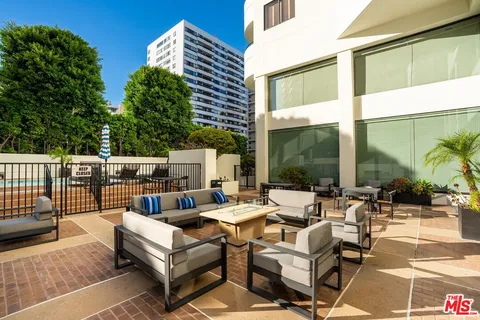 a view of a city with tall buildings