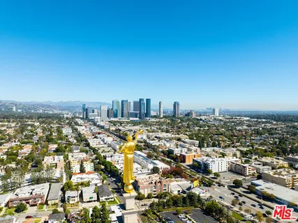 a view of city from balcony