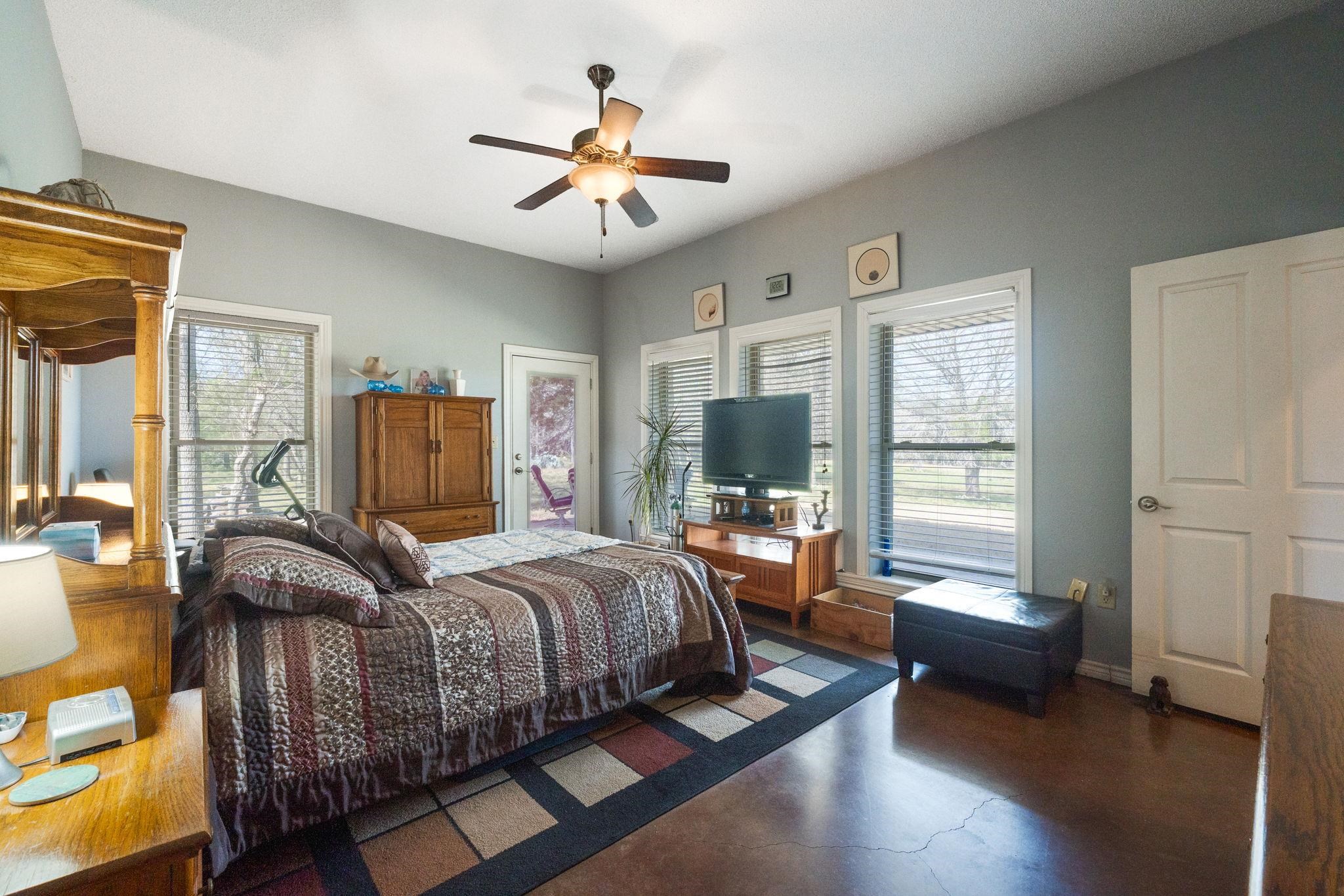 8089 East Fm 580 Kempner, TX 76539 - Photo 22 of 30 a bedroom with a bed couch and a window