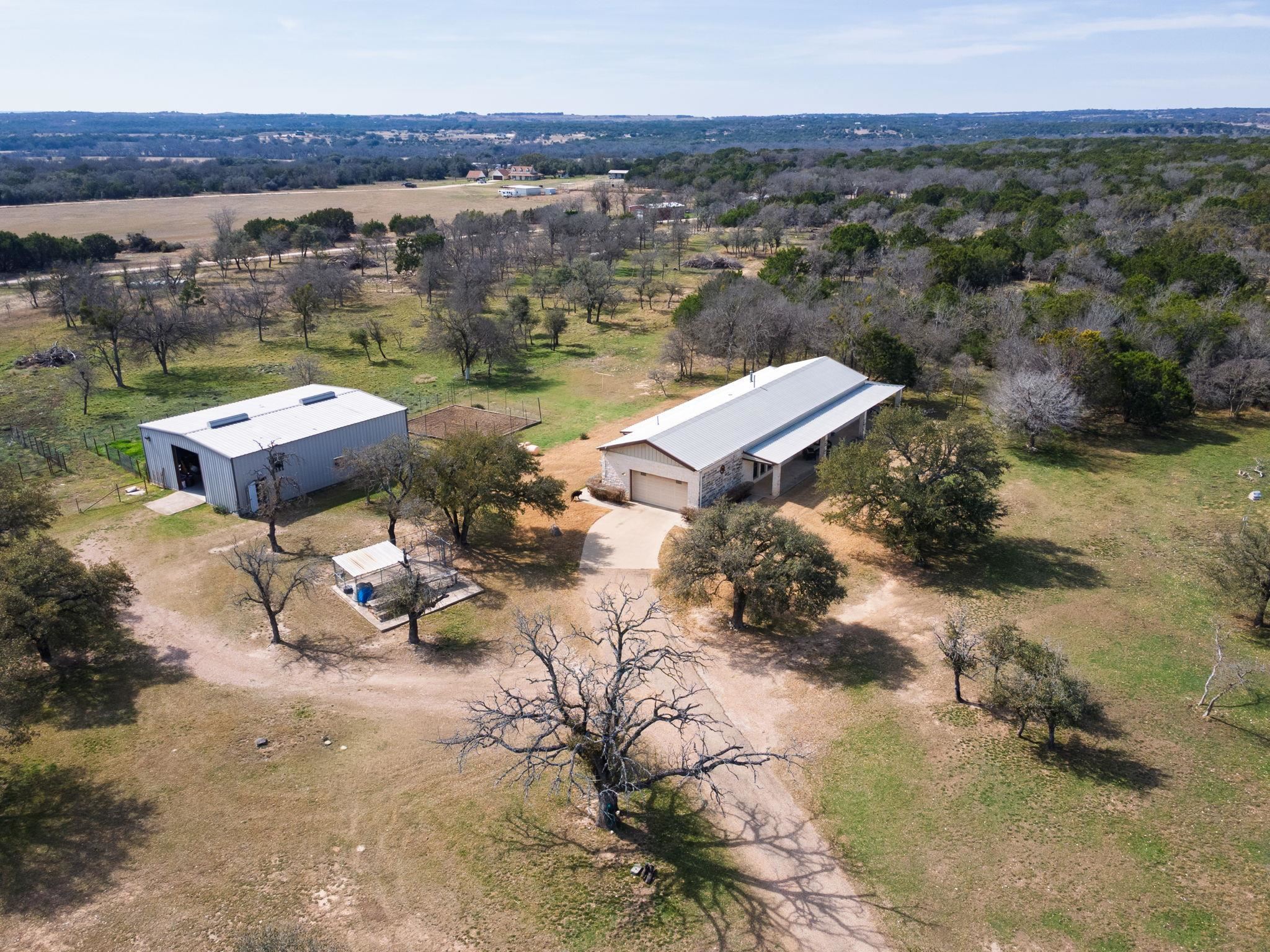8089 East Fm 580 Kempner, TX 76539 - Photo 9 of 30 an aerial view of a house with a lake view