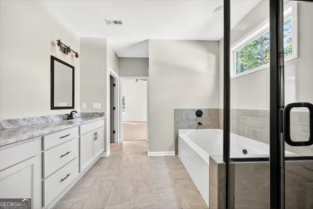 a view of an empty room