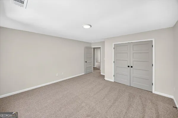 a view of an empty room