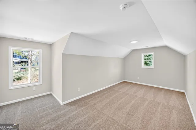 a view of an empty room