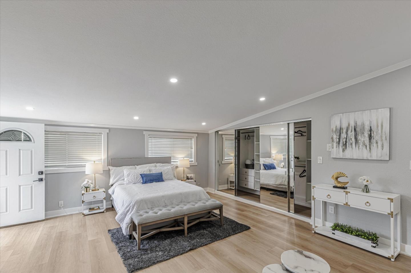 2797 Cornwall Drive San Jose, CA 95127 - Photo 13 of 24 a bedroom with a bed and a view of bathroom