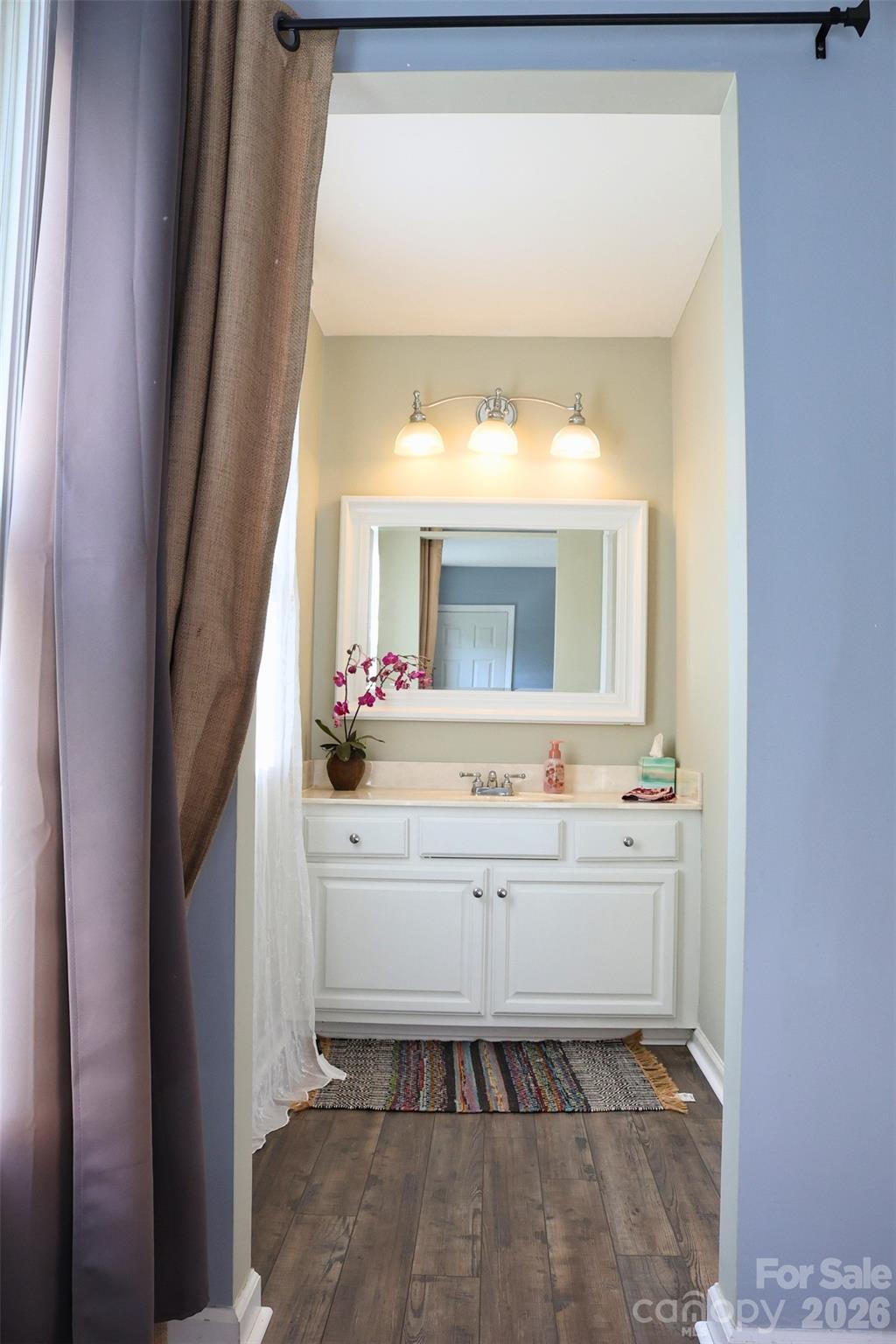 2325 Perry Road Denver, NC 28037 - Photo 17 of 28 a bathroom with a sink and a mirror