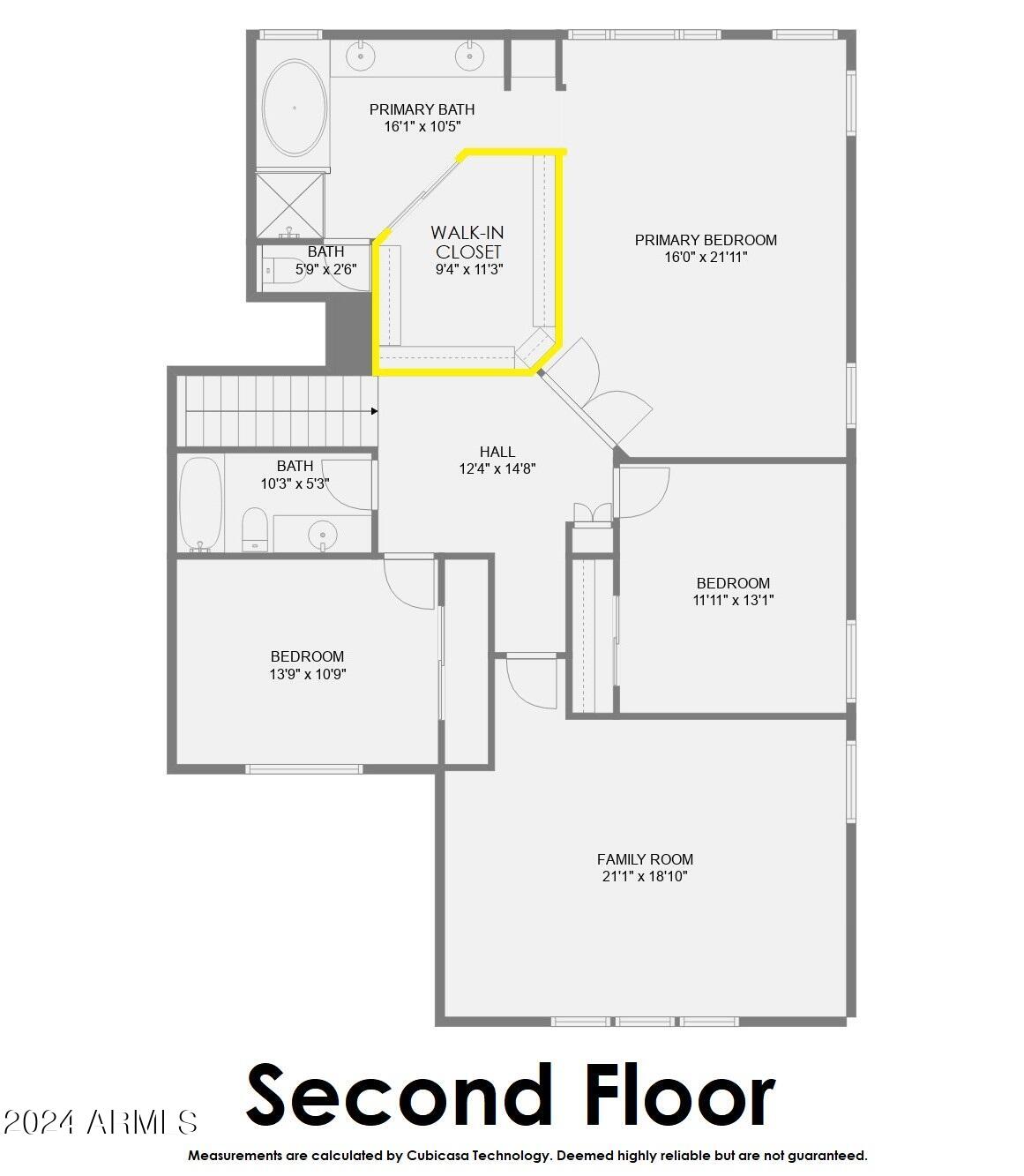 3234 West Rapalo Road Phoenix, AZ 85086 - Photo 44 of 44 Floorplan - Second Floor