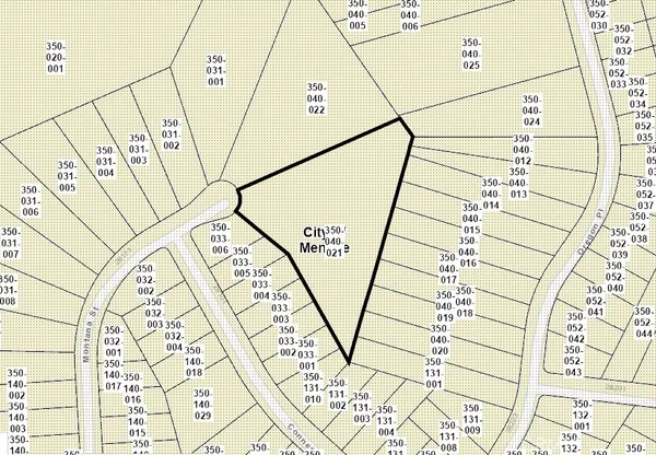 a view of a door with a street