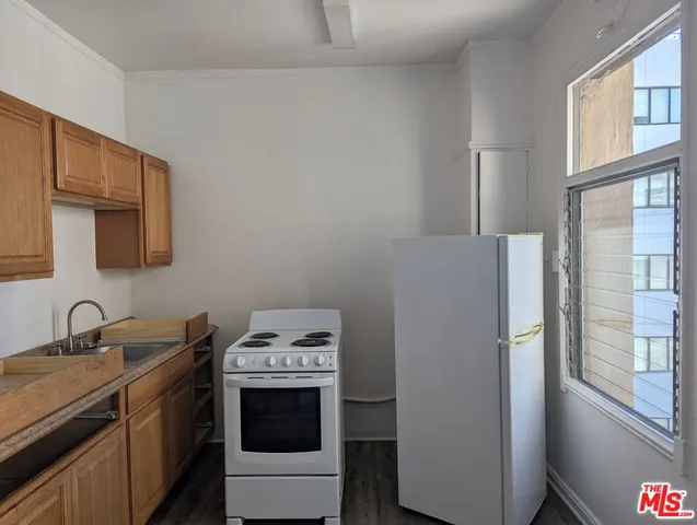 a view of a city with tall buildings