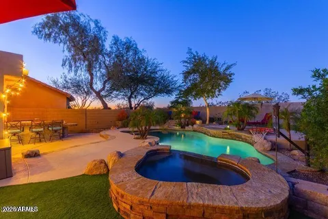 a view of swimming pool and outdoor space