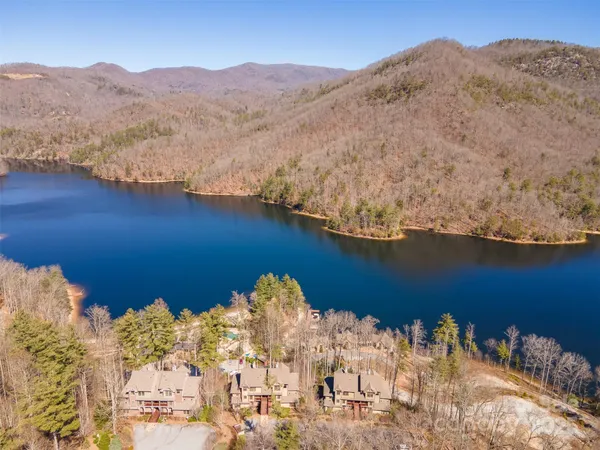 a view of a mountain with a lake