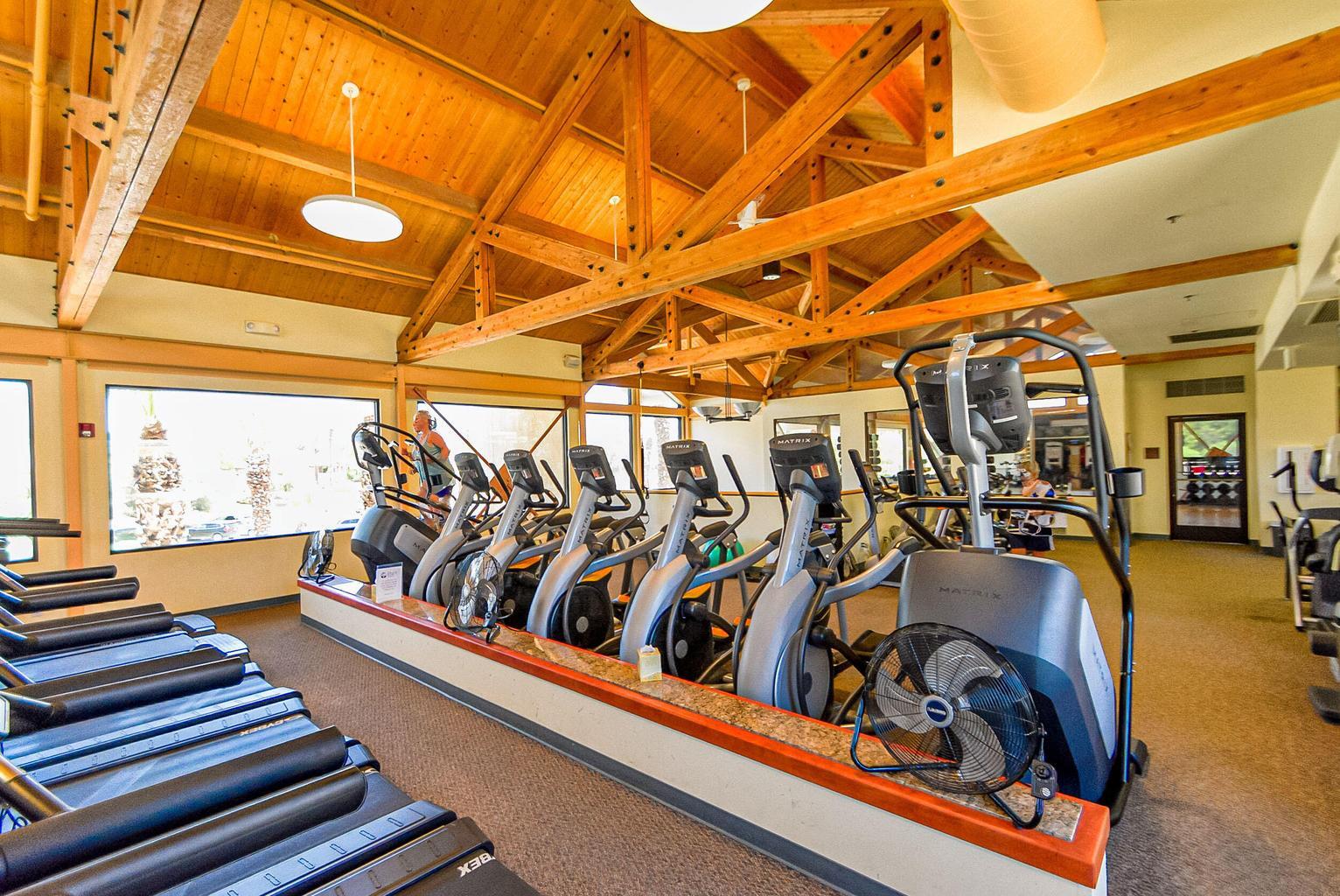 36 Mission Court Rancho Mirage, CA 92270 - Photo 17 of 17 a view of a gym with wooden floor