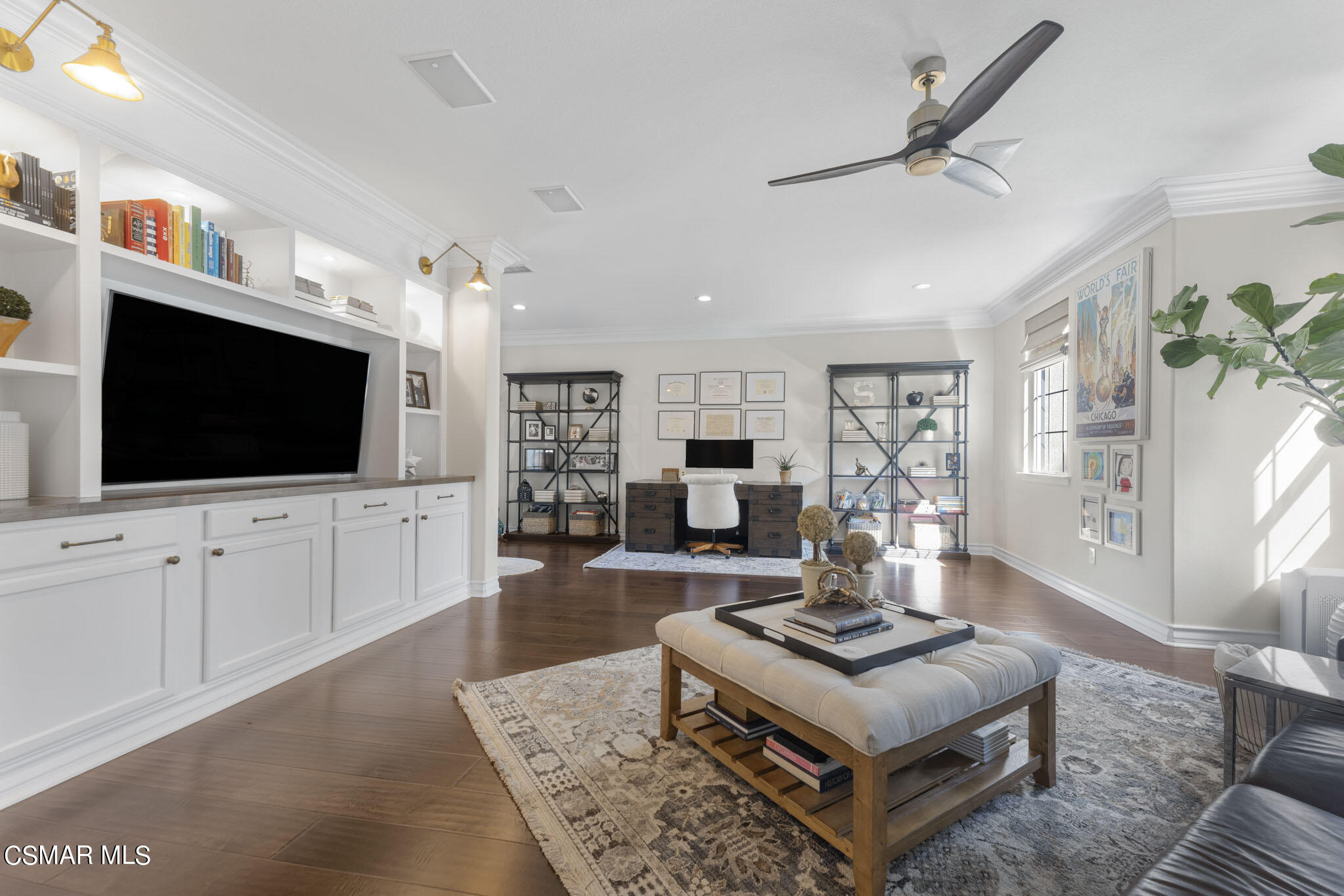 524 Oak Tree Court Simi Valley, CA 93065 - Photo 22 of 61 a living room with furniture and a flat screen tv