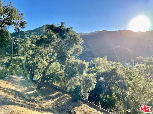 a view of a mountain in the distance
