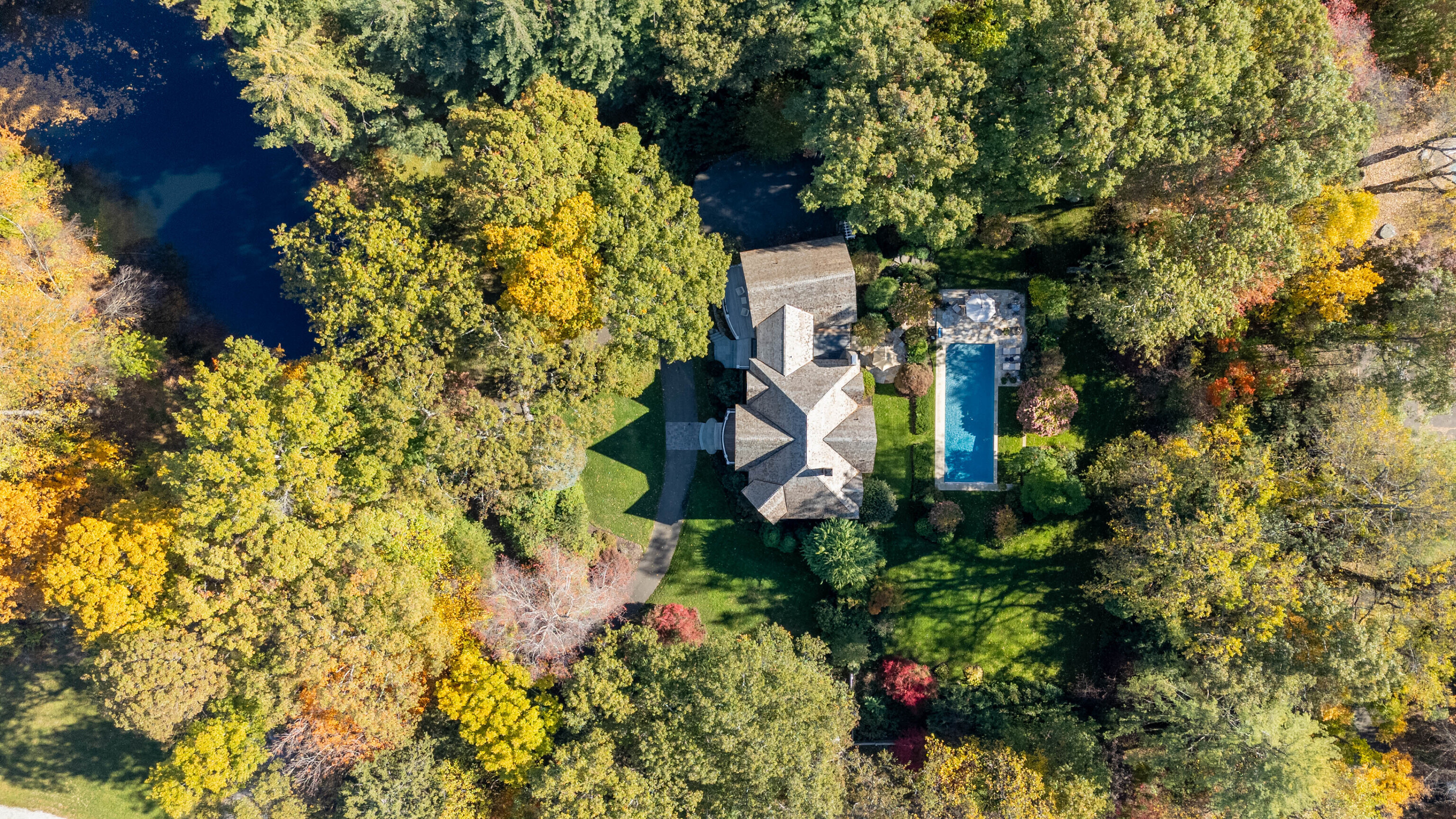116 Roseville Road Westport, CT 06880 - Photo 10 of 11 a building view with swimming pool and garden space